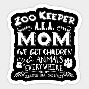 Zoo Keeper-A.K.A Mom Sticker